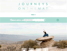 Tablet Screenshot of journeysonthemat.com